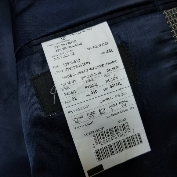 John W Nordstrom Silk Wool Sportcoat - Picture 8 of 8